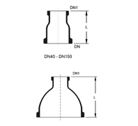 Glass Pipeline fitting -Reducers